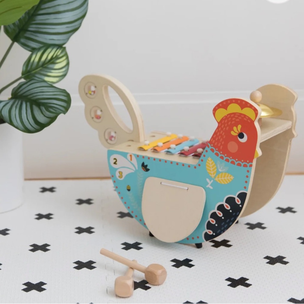NIB Manhattan Toy Company Rocking Musical Chicken
